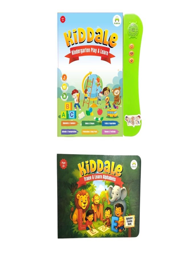 Kiddale ABC 123 Musical Sound Book for Kids with 1 Board Book on Alphabets Tracing| Best Gift for 2-5 Years Kids - Image 2